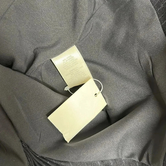 Rebecca Taylor Suit Blazer Wool Jacket Pinstriped Striped Navy Blue New Size 8 - Picture 9 of 10